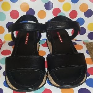 Authentic ❣Prada Cork and leather sandals